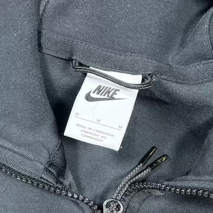 Nike Tech Black Zip Up Hoodie Size Medium USED v20203