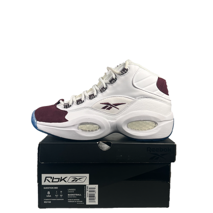 Reebok Question Mid Packer Shoes Burgundy (2023) Size 8 NEW S20565