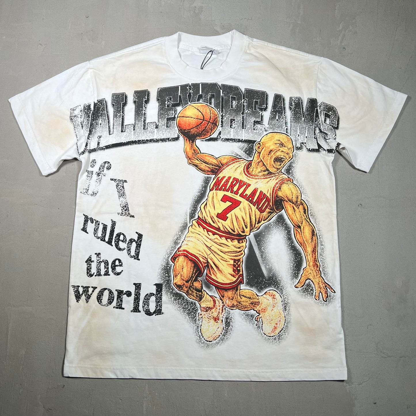 Vale Valley Dreams Maryland Basketball White Tee Size Medium NEW x17012
