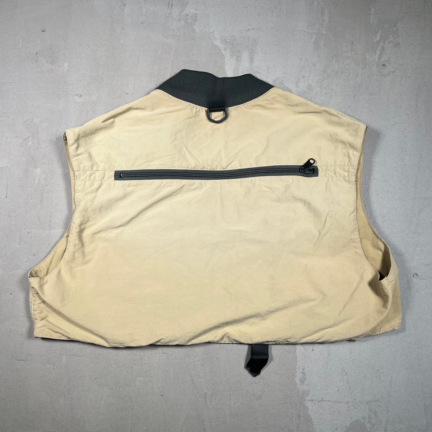 1990s Simms Fly Fishing Tan Cropped Vest Size Medium USED v19165