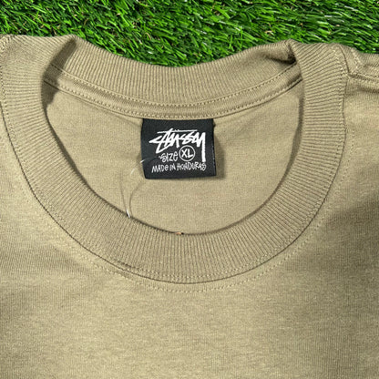 Stussy Rat Target Olive Green Tee Size XL NEW x16646