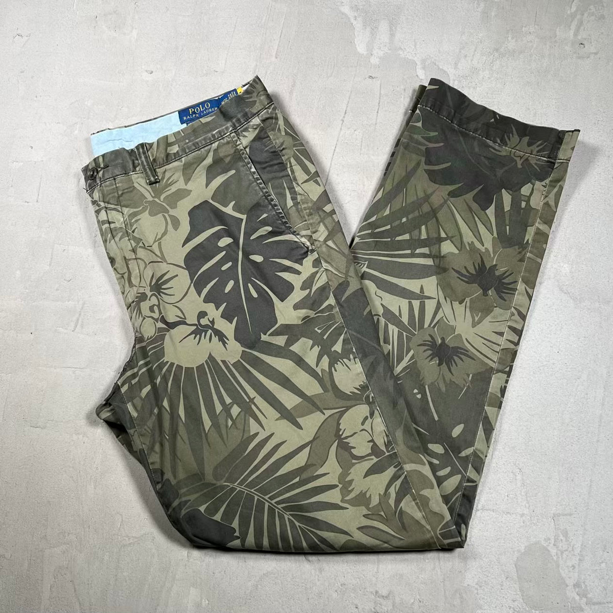 Polo Ralph Lauren Chino Green Camo Pants Size Size 34x32 USED v20133