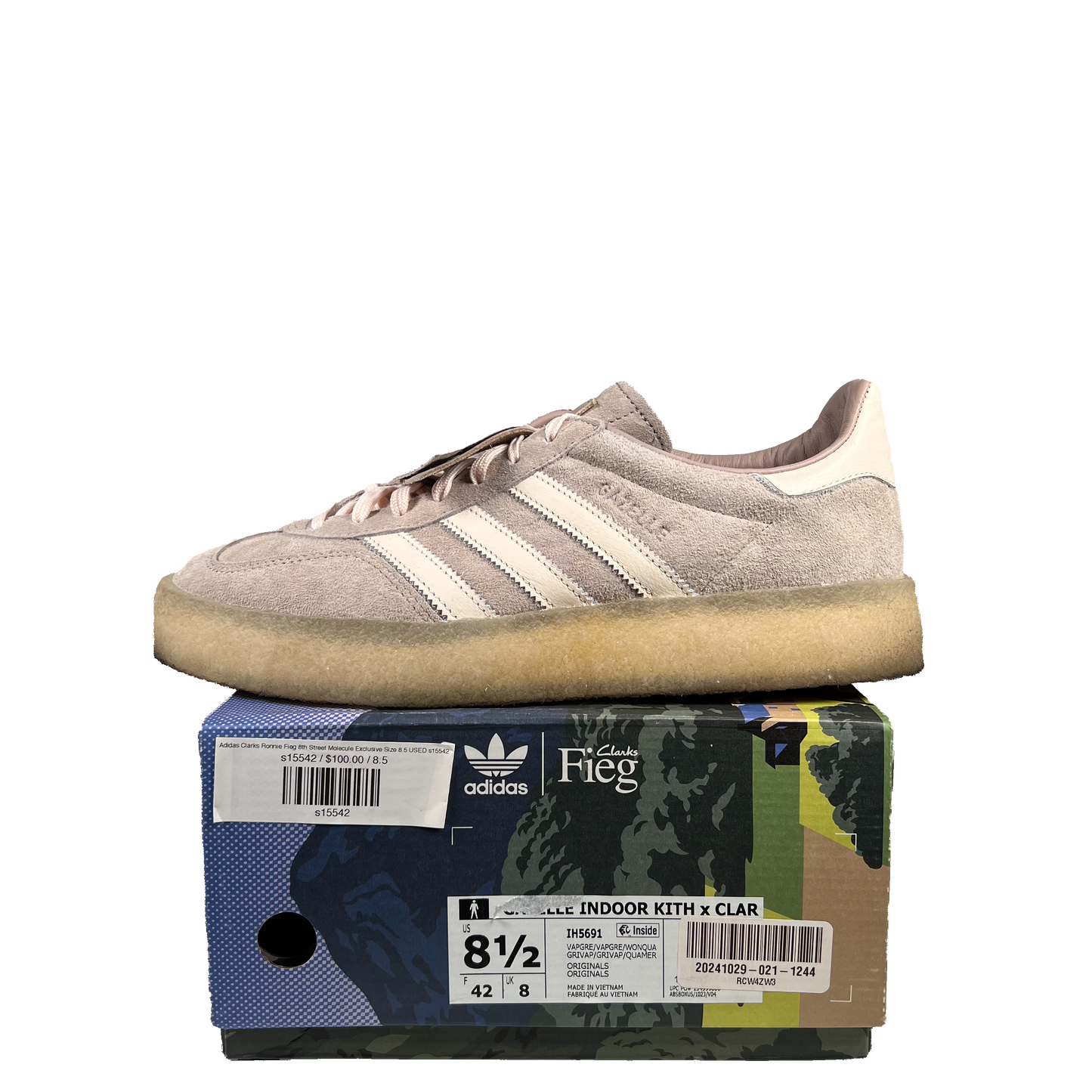 Adidas Clarks Ronnie Fieg 8th Street Molecule Exclusive Size 8.5 USED s15542