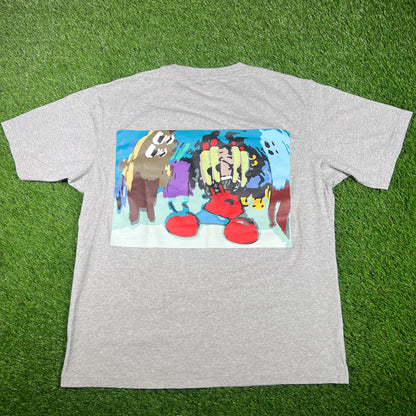 Uniqlo x CPFM Spongebob "Mr. Krab" Grey Tee Size Large USED x14858