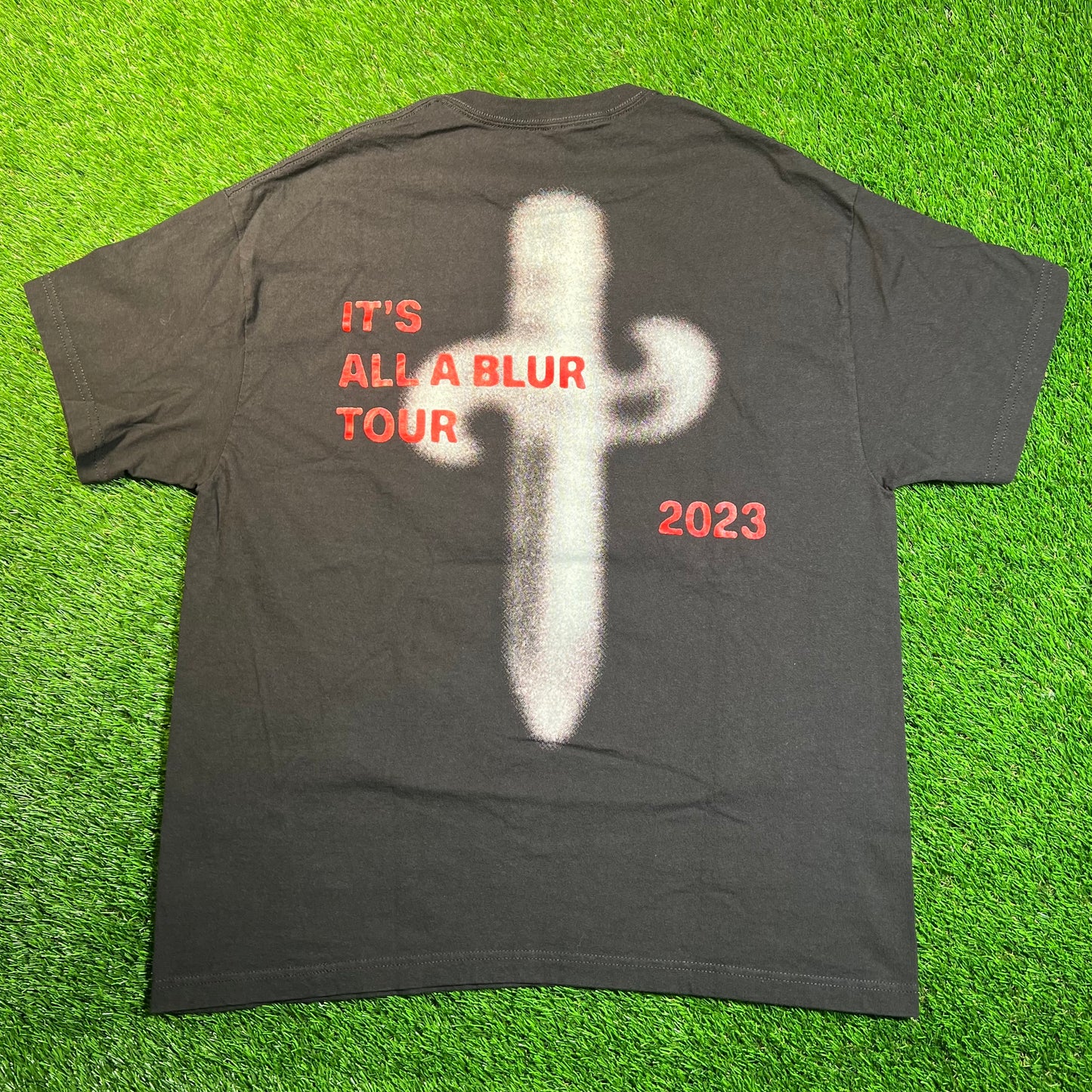 21 Savage Blur Tour Black Tee Size Large USED x16961