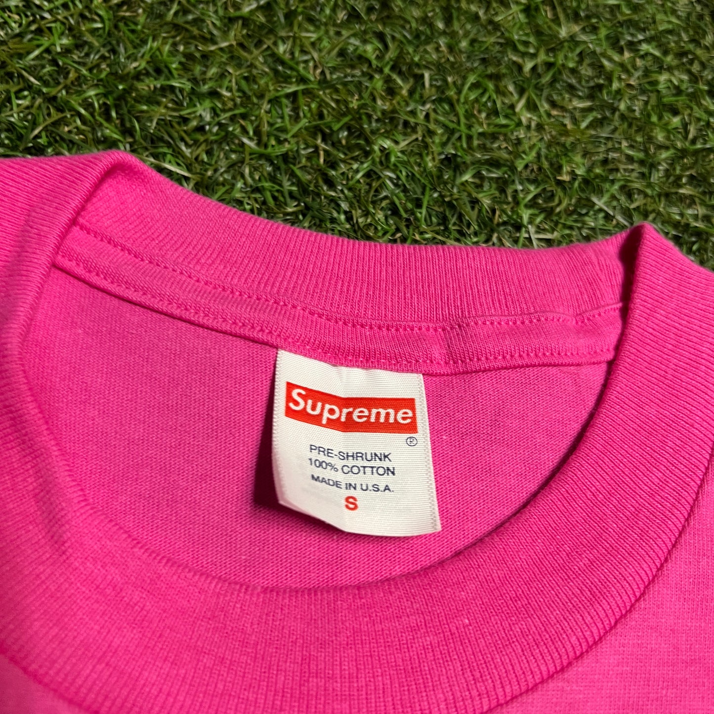 Supreme Pink Electromagnetic Tee Size Small USED x13863