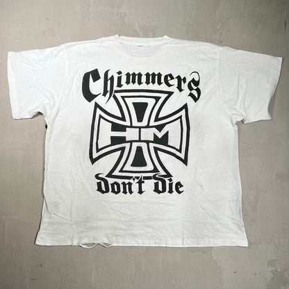 HMDD Chimmers Dont Die White Tee Size Large NEW x18502