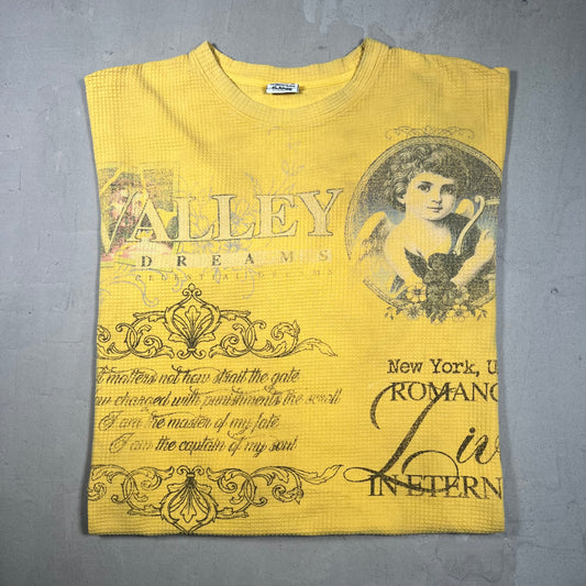 Vale Celestial Yellow Thermal Longsleeve Size XL USED x17382