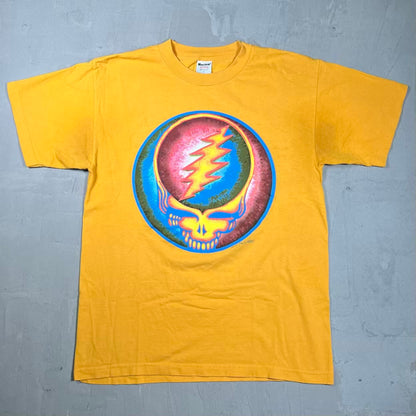 1998 Grateful Dead Big Head Yellow Tee Size Large USED v20151