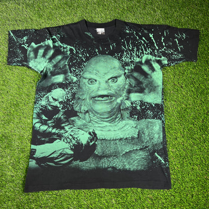 1990s AOP Creature from the Black Lagoon Tee Size XL USED v16638