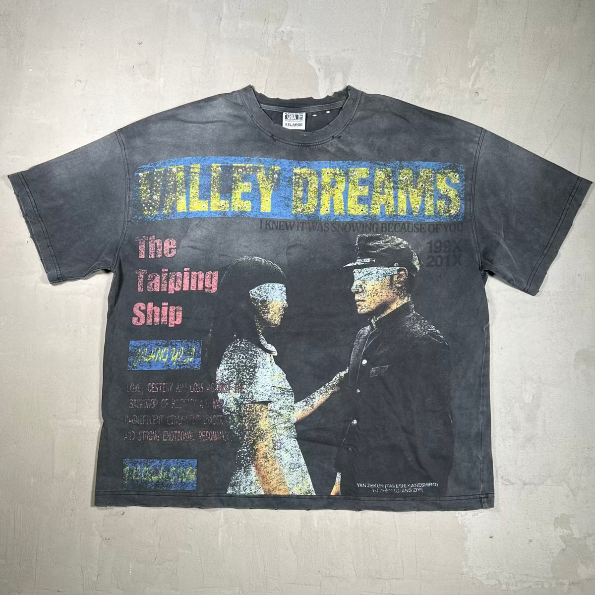 Vale Forever "The Cross/The Taiping Ship" Black Tee Size XXL NEW x18450