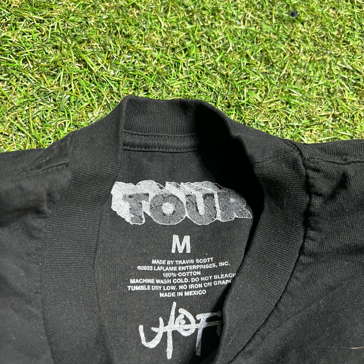 Travis Scott Utopia "I Know" Portrait Black Tee Size Medium USED x13485