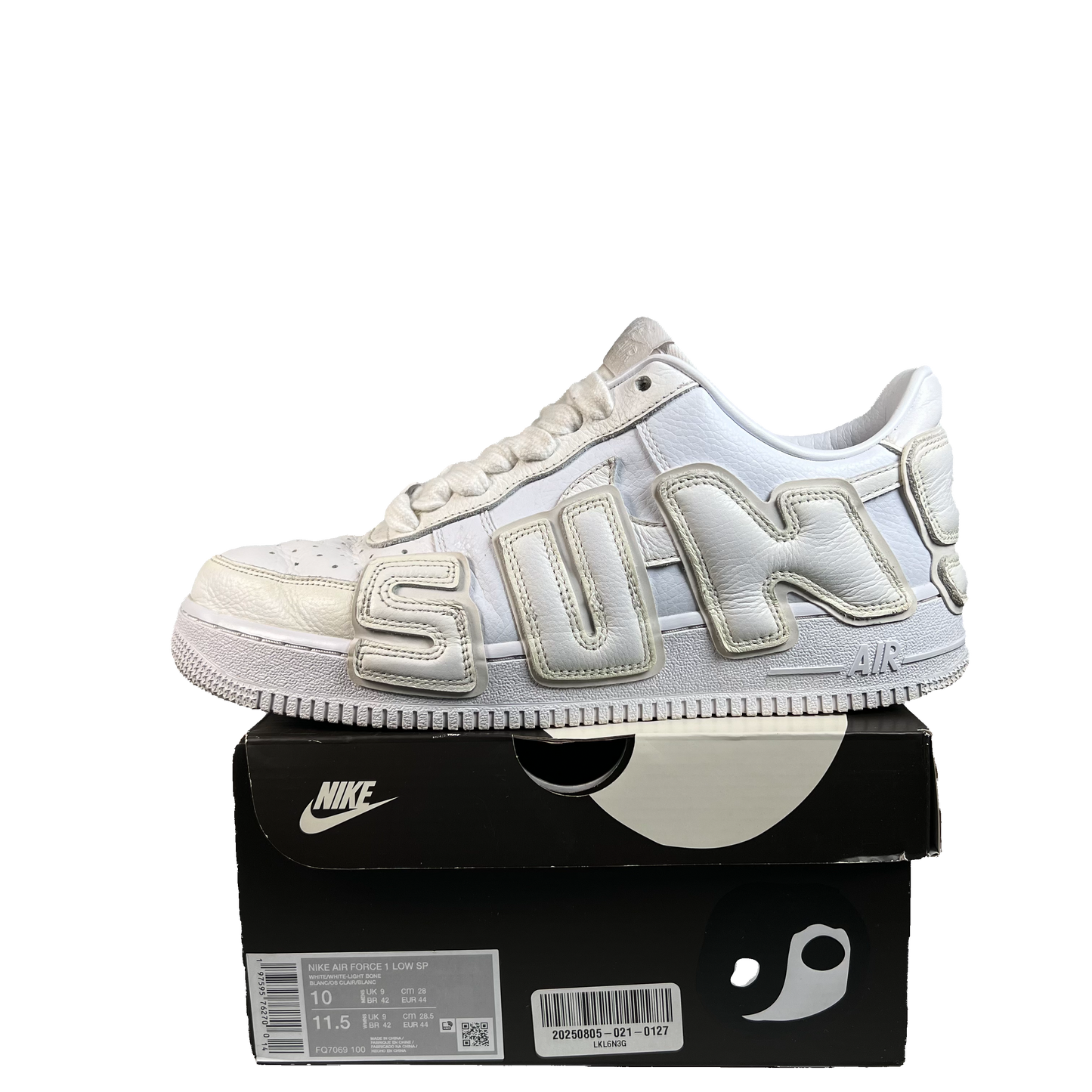 Nike Air Force One Low CPFM White (2024) Size 10 USED s21952