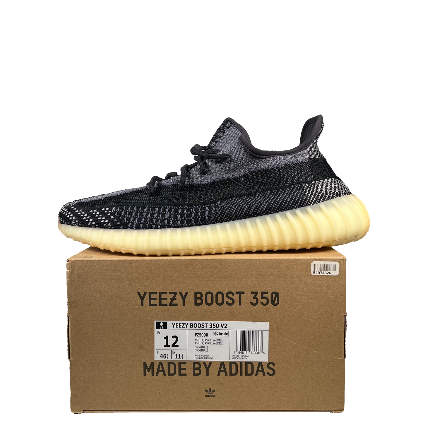 Yeezy Boost 350 Carbon (2020) Size 12 NEW S20834