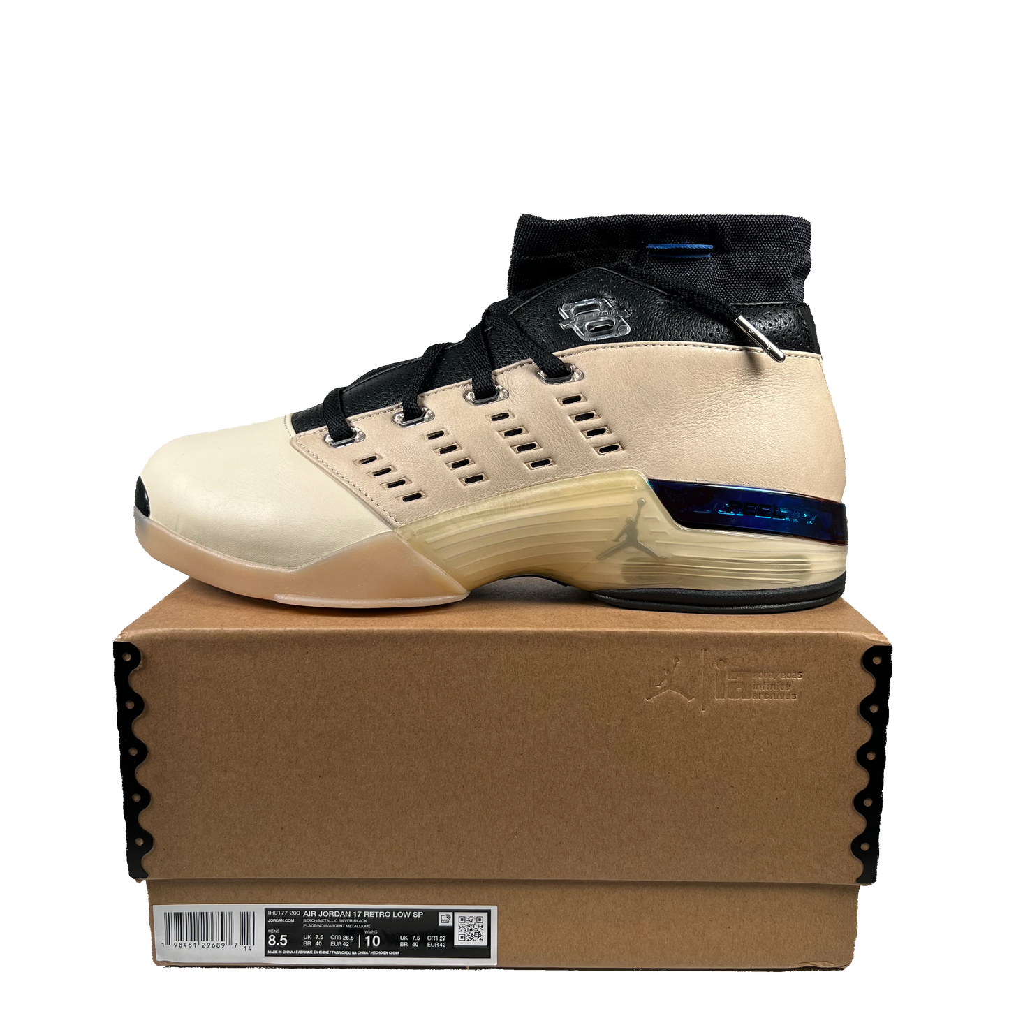Jordan 17 Low Infinite Archives (2025) Size 8.5 NEW s19203