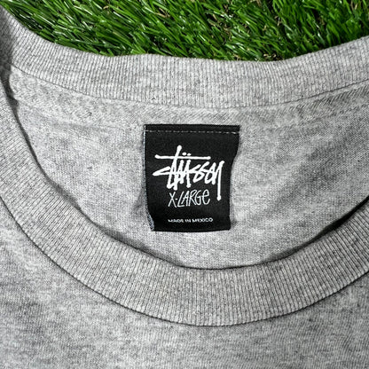 Stussy Always Fresh Milkman Grey Tee Size XL USED x14755