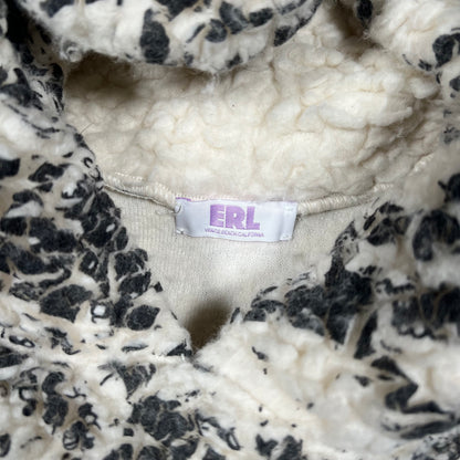 ERL Printed Skull Hoodie Size Medium USED x17396