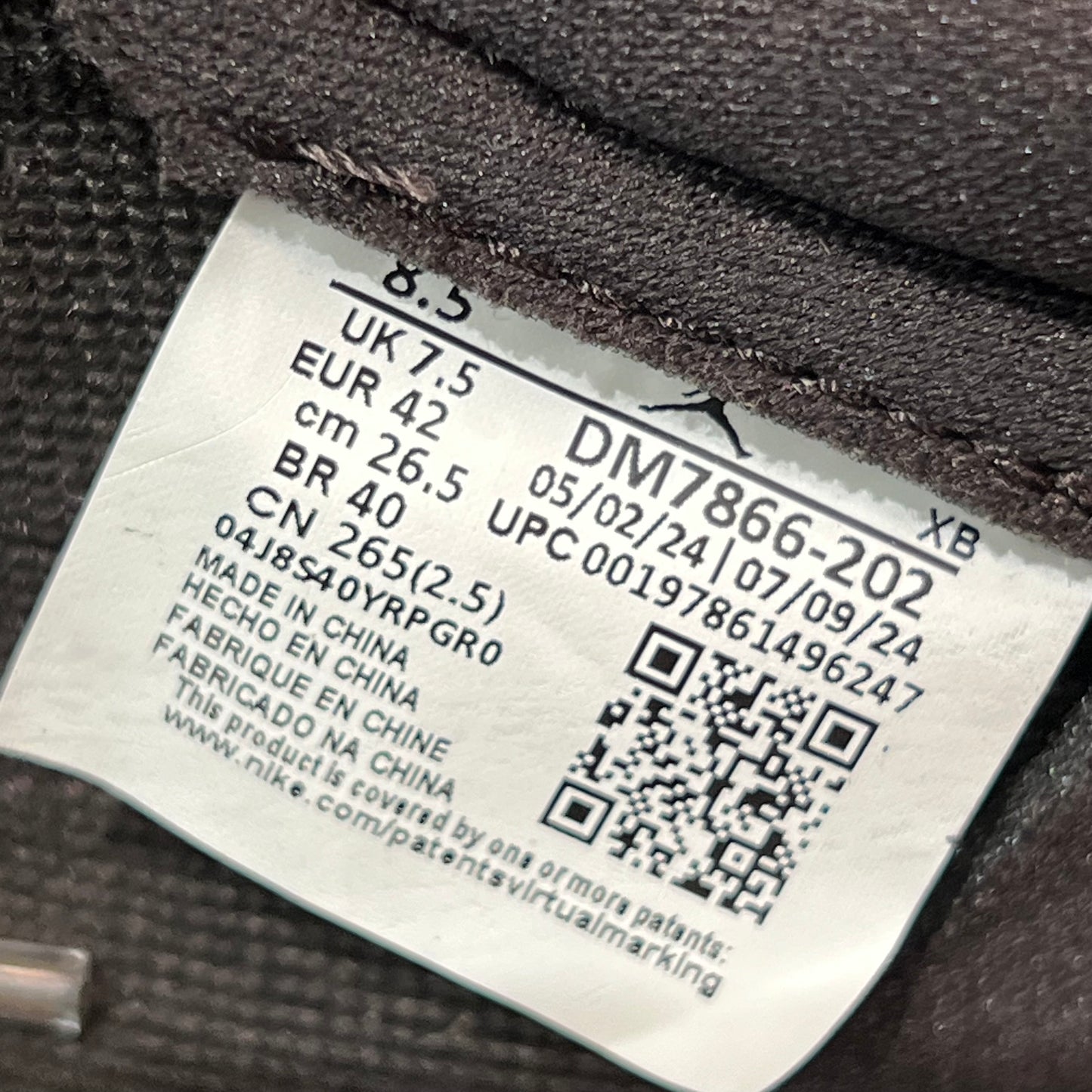 Jordan 1 Low Travis Scott Velvet Brown (2024) Size 8.5 NEW s18655