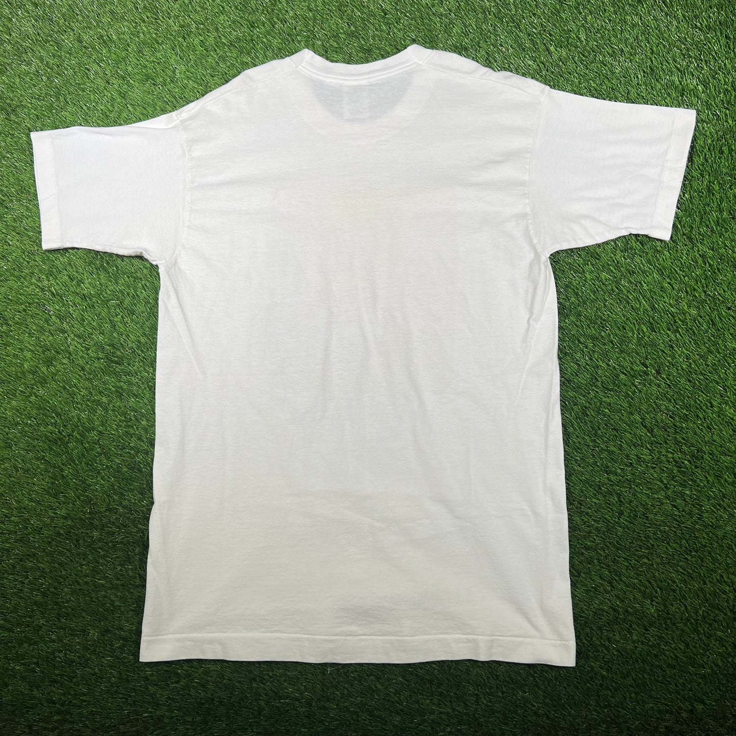 1995 White "New Dad" Art Tee Size Large USED v17278