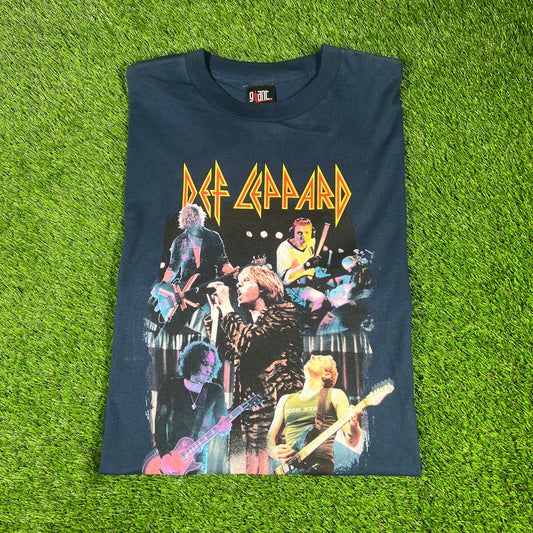 2000 Def Leppard Navy Euphoria Tour Tee Size XL USED v16620