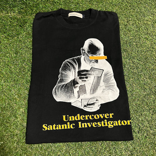 Undercover Black Satanic Investigator Tee Size Medium USED x13790