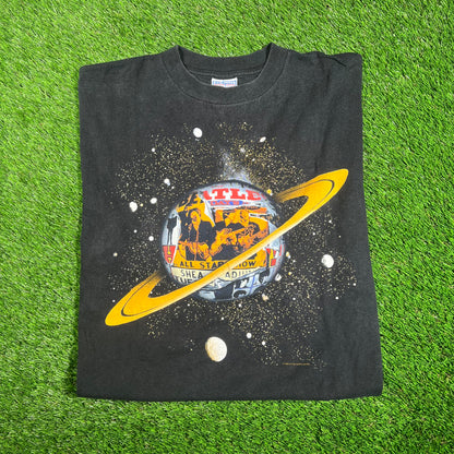 1996 Beatles Anthology 2 Black Tee Size XL USED v17665