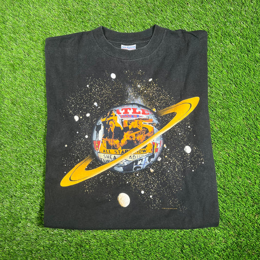 1996 Beatles Anthology 2 Black Tee Size XL USED v17665