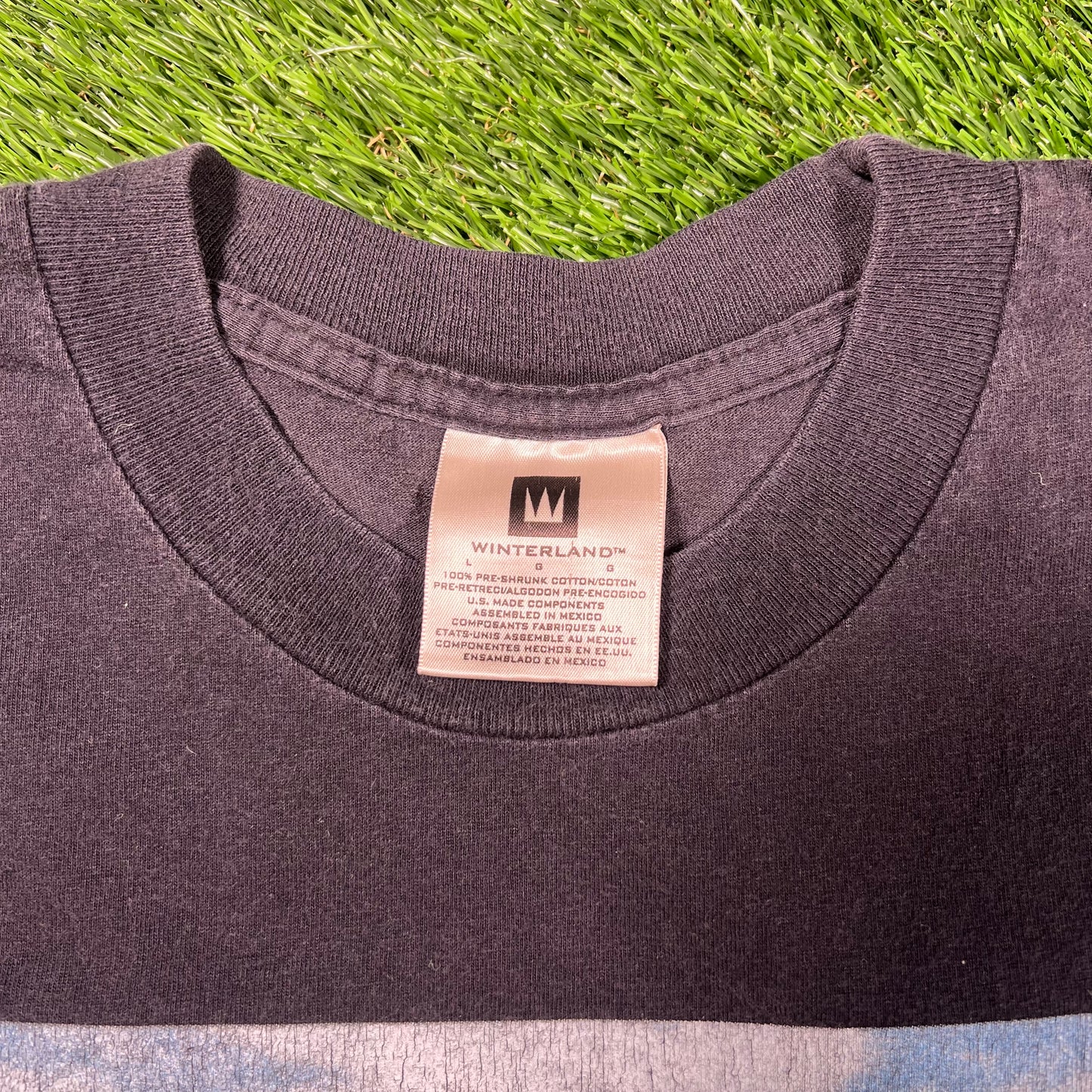 2000 Boys 2 Men Crew Black Tee Size Large USED v18060