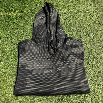 Polo Sport Grey/Black Modern Camo Hoodie Size Medium USED v16478
