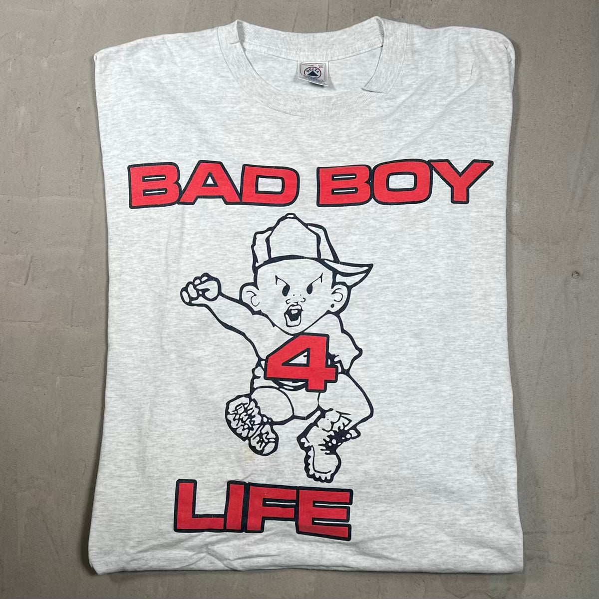 Y2K Bad Boy 4 Life Records Sold Grey Longsleeve Size XXL USED v20026