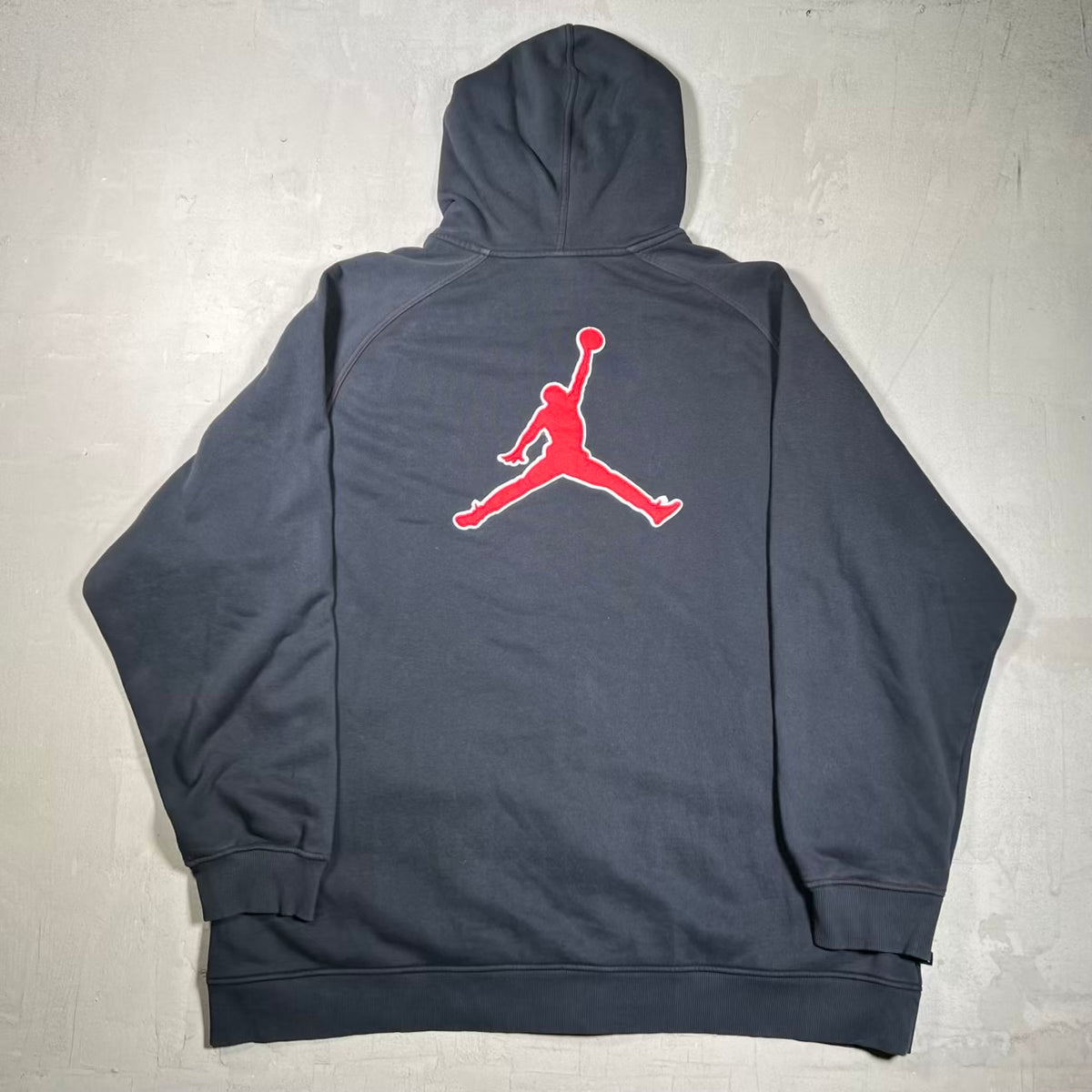Jordan Jumpman Logo Black Zip Up Hoodie Size XXL USED v20251