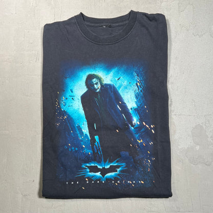 The Dark Knight Joker Black Tee Size XL USED v14928
