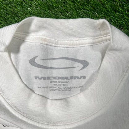 Opium Antagonists 2.0 Tour Merch White Tee Size Medium USED x15345