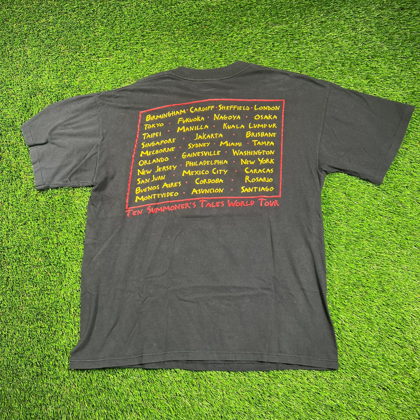 1993 Sting Ten Summoner's Tales Black Tour Tee Size XL USED v18270