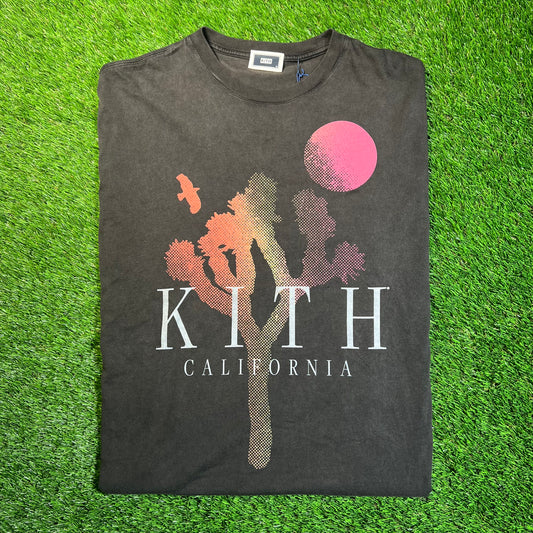 Kith Joshua Tree Washed Black Tee Size Medium USED x16974