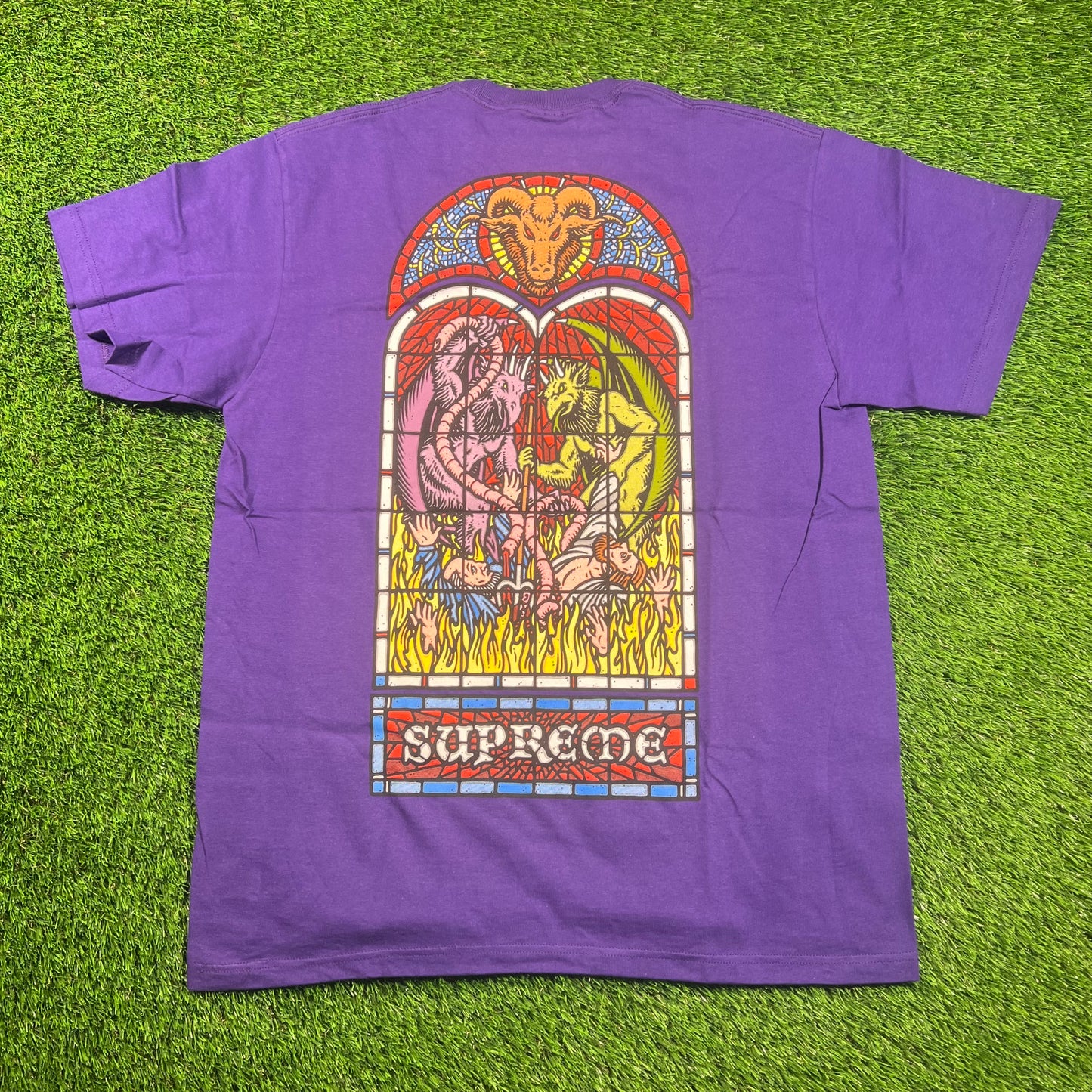 Supreme Worship Tee Purple (2023) Size Medium NEW x16389