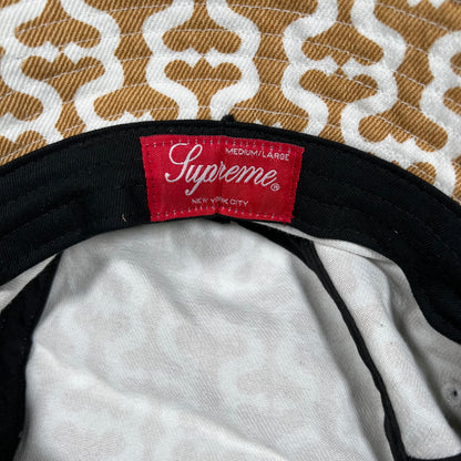 Supreme Tan Monogram Twill Crusher Size Medium/Large (2021) USED x14777