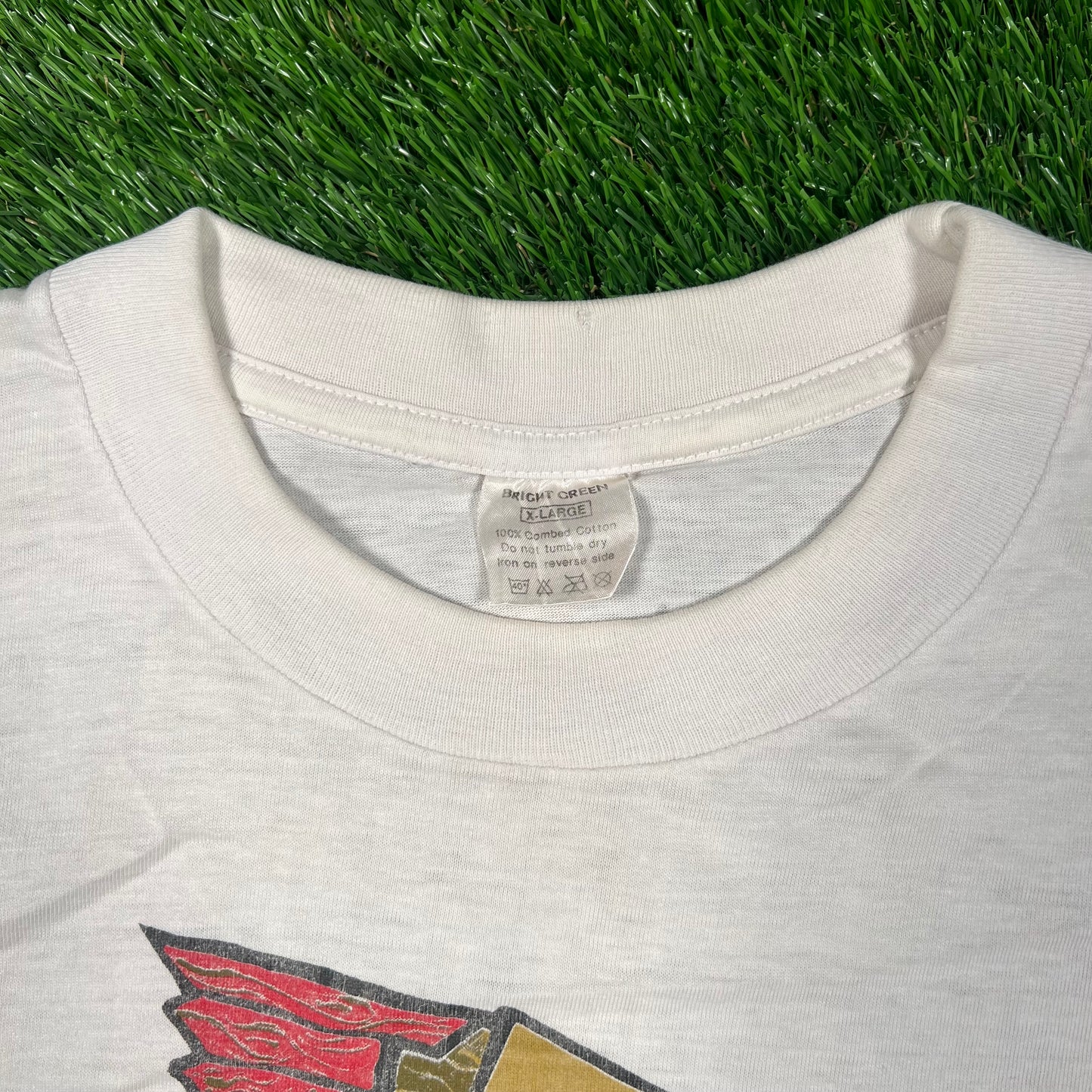 1992 Crowded House Summer Tour White Tee Size XL USED v18741