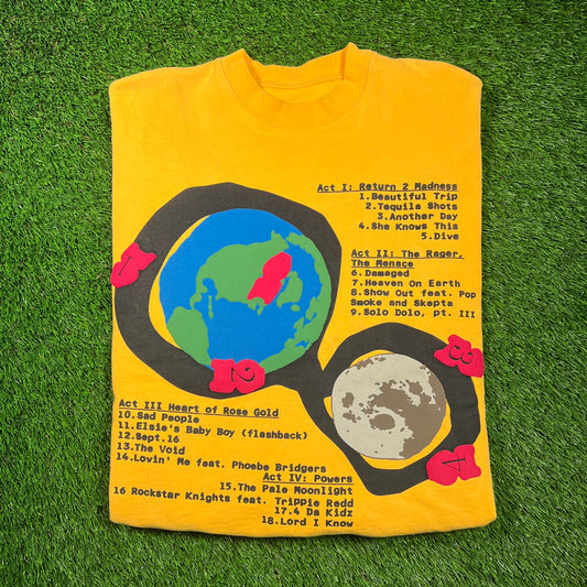 Kid Cudi CPFM Man on Moon 3 Yellow Crewneck Size Medium USED x16702