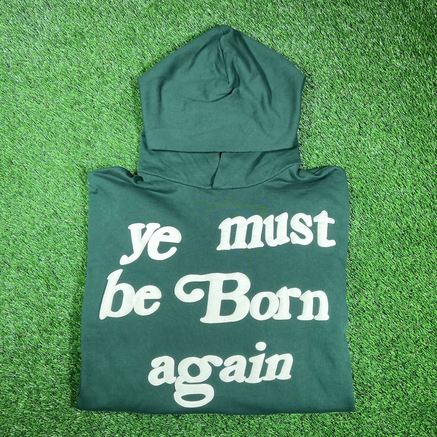 CPFM Ye Must Be Born Again Green Hoodie Size Medium USED x15175