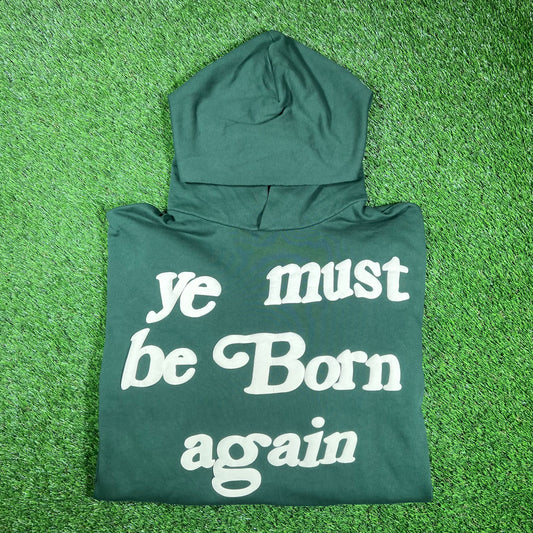 CPFM Ye Must Be Born Again Green Hoodie Size Medium USED x15175