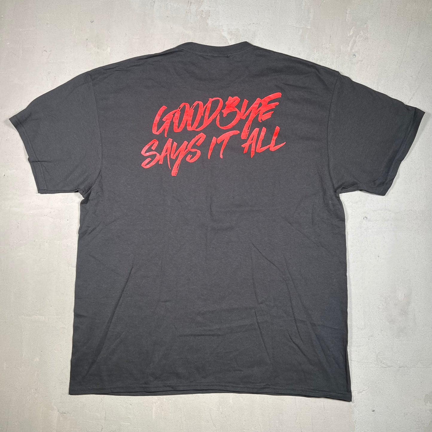 Blackhawk Goodbye Says It All Black Tee Size XL USED v19207