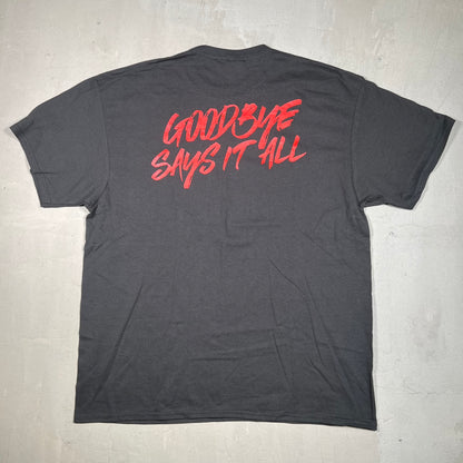 Blackhawk Goodbye Says It All Black Tee Size XL USED v19207