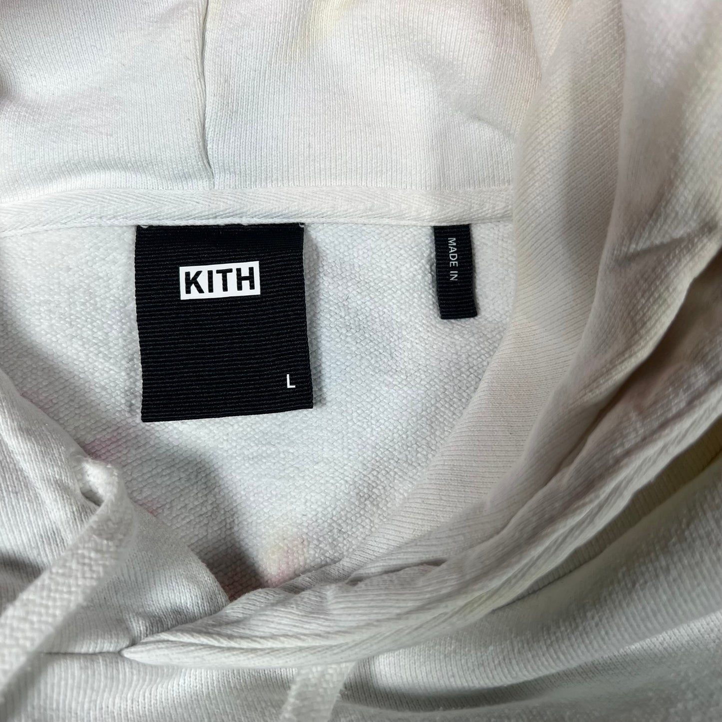 Kith Pink Tie Dye Williams I Hoodie (2020) Size Large USED x14742