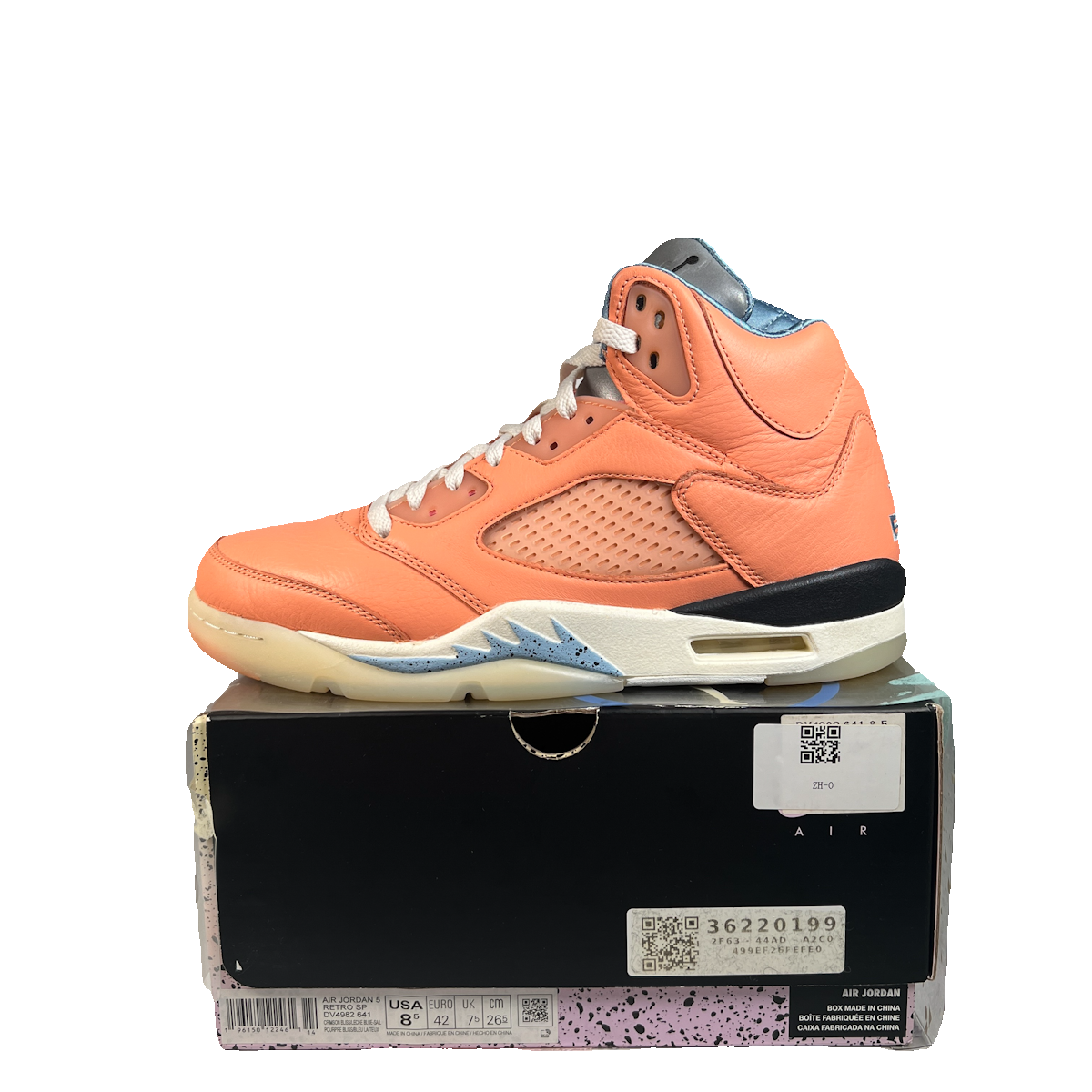 Jordan 5 DJ Khaled We The Best Crimson Bliss (2022) Size 8.5 USED S23012