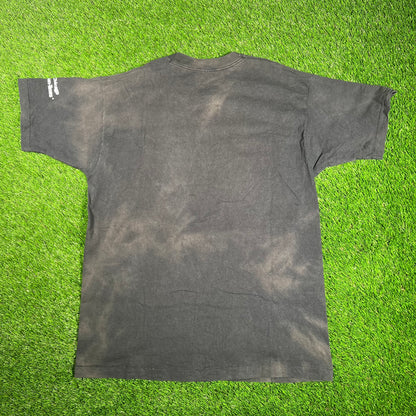 1990s Chicago Bulls Go Four Black Tee Size XL USED v17816