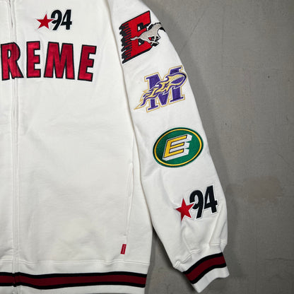 Supreme Mascot Zip Up White Crewneck Size Large NEW x17422