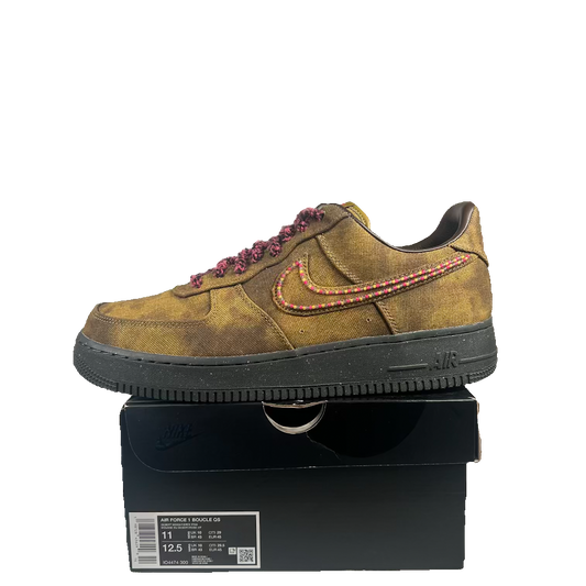Nike Air Force 1 Low Boucle Desert Moss Fierce Pink (2025) Size 11 USED s23777