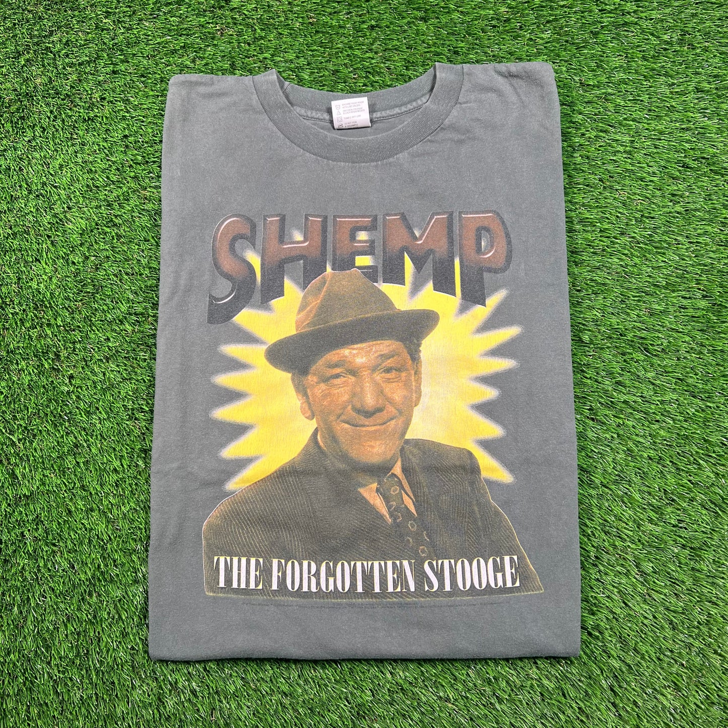 1990's Shemp Howard Green Graphic Tee Size XL USED v18282