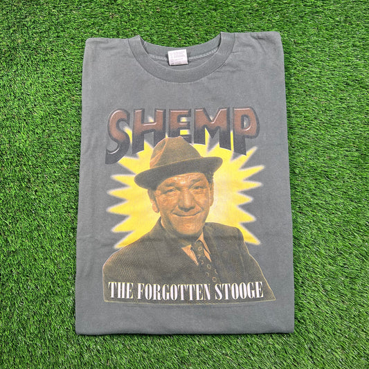 1990's Shemp Howard Green Graphic Tee Size XL USED v18282